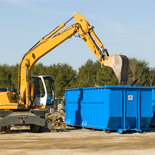 what happens if the residential dumpster is damaged or stolen during rental in Belvidere